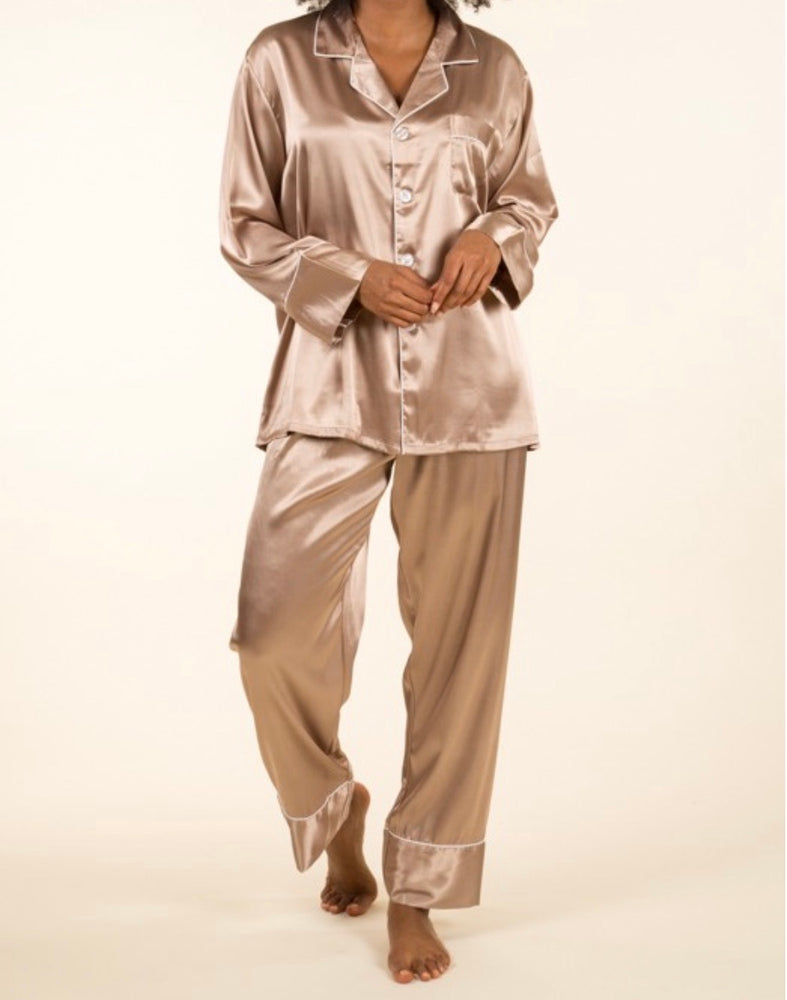 Ensemble pyjama Milla satin chemise pantalon